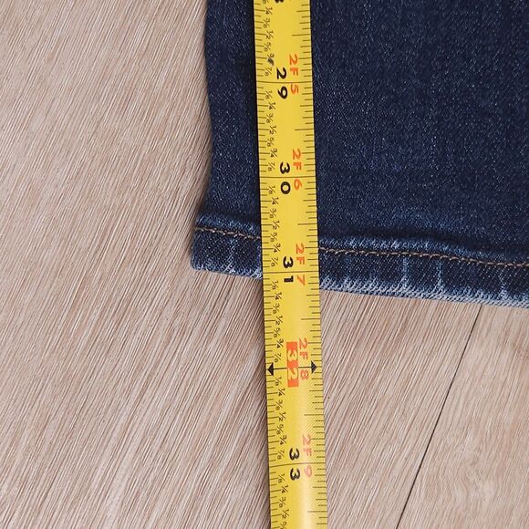 Uniqlo Slim Straight Selvedge Jeans Mens 29x34(31) Blue Kaihara Stretch Mid Rise - Picture 10 of 11